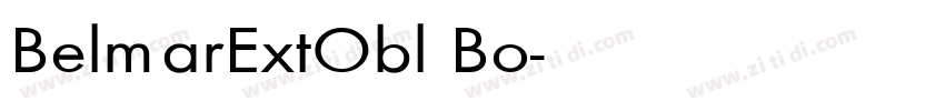 BelmarExtObl Bo字体转换